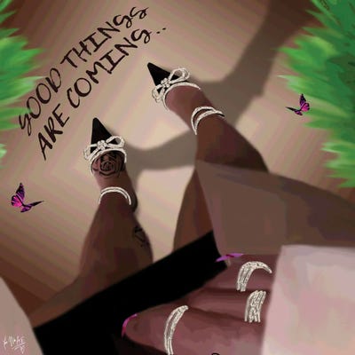 Good Things by Faith with an E multi panel art