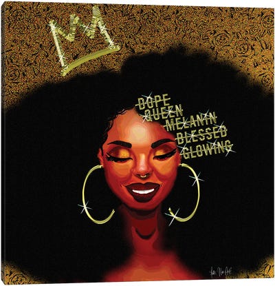 Smile Queen Canvas Art Print - Kings & Queens