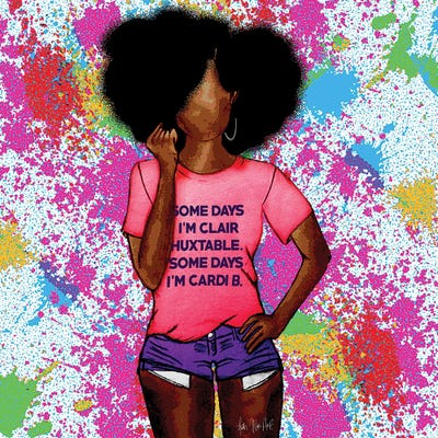 Some Days by Faith with an E canvas print