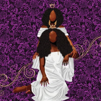 Mother Love by Faith with an E framed canvas print