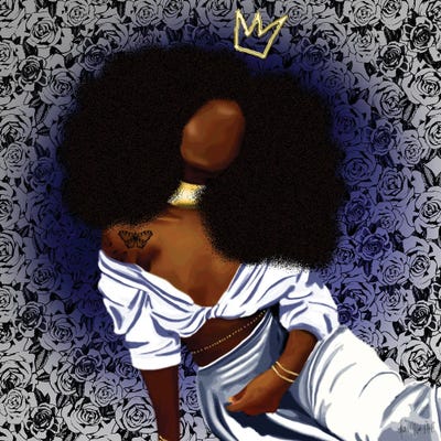 Dominique Blu by Faith with an E canvas print