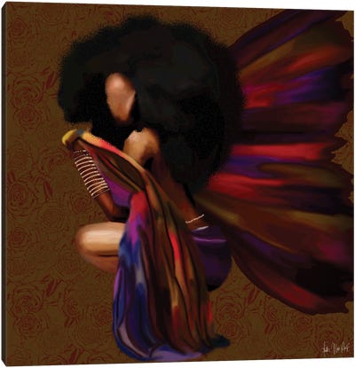 Spread Your Wings Canvas Art Print - #BlackGirlMagic