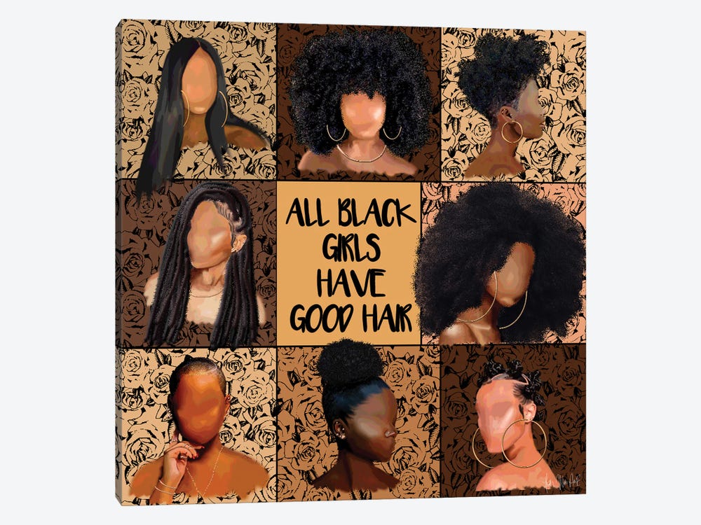 All Black Girls by Faith with an E 1-piece Art Print