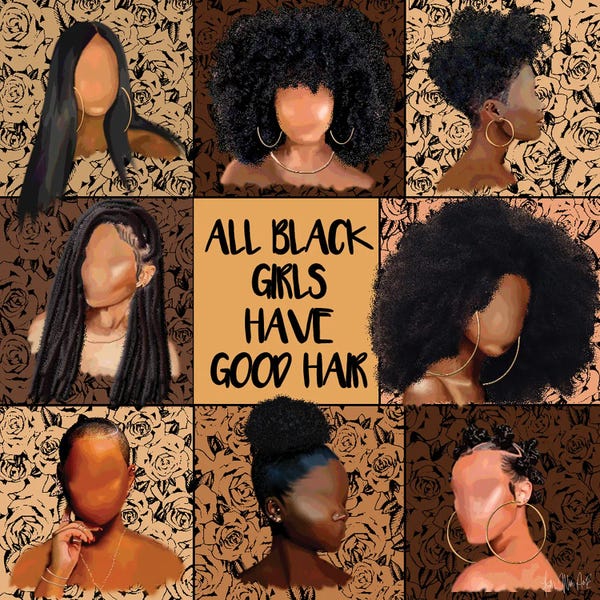 Typography: All Black Girls by Faith with an E