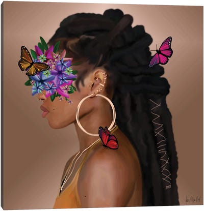 Zuri Canvas Art Print - Monarch Butterflies