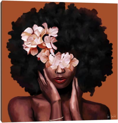 Vivian Canvas Art Print - #BlackGirlMagic