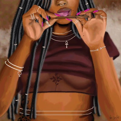 Roll Up by Faith with an E acrylic art print