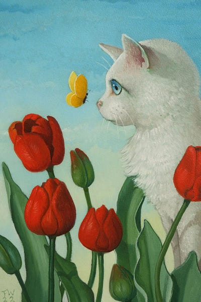 Butterflies and Flowers: Kitty Butterfly by Frank Warmerdam