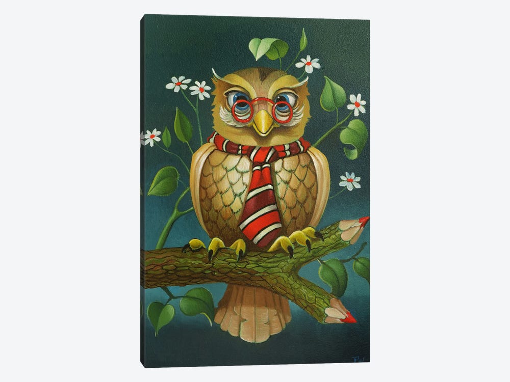 Professor Owl by Frank Warmerdam 1-piece Art Print