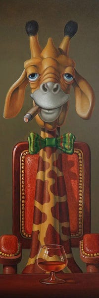 Giraffes: Lord Standing by Frank Warmerdam