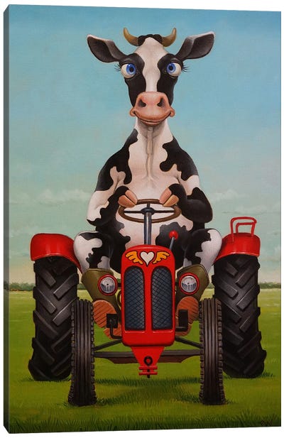 Own Boss Canvas Art Print - Farmer Art