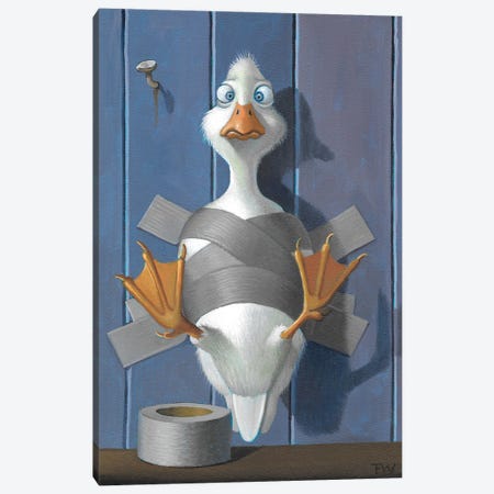 Duck Tape Canvas Print #FWM35} by Frank Warmerdam Canvas Wall Art