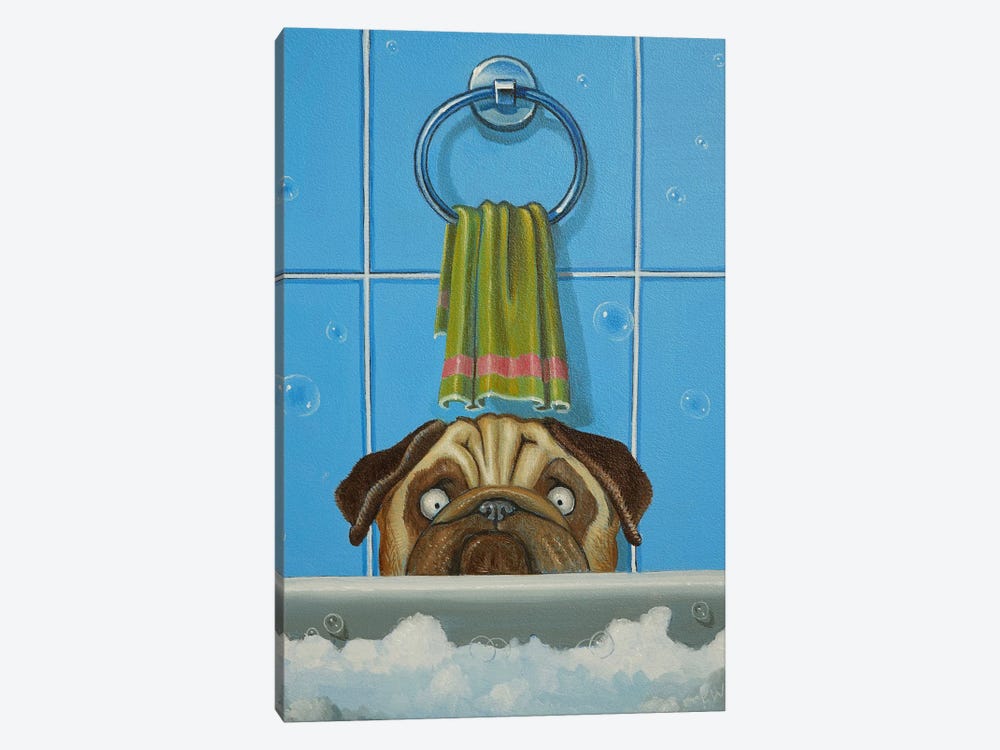 Bob Doesn't Want To Take A Bath by Frank Warmerdam 1-piece Canvas Art Print