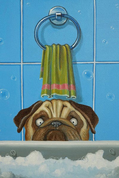 Bathroom Break: Bob Doesn't Want To Take A Bath by Frank Warmerdam