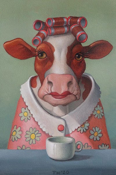 Lazy Sunday Morning by Frank Warmerdam framed canvas print