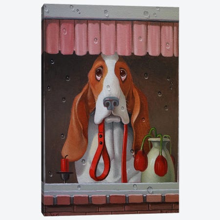 Who Walks The Dog Canvas Print #FWM47} by Frank Warmerdam Canvas Print