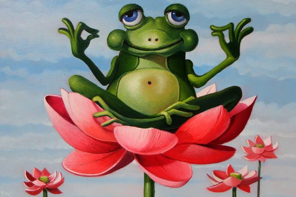 Frogs: Lotus Looks by Frank Warmerdam