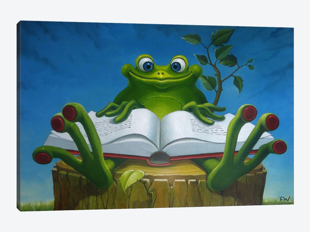 The Story Frog by Frank Warmerdam 1-piece Canvas Artwork