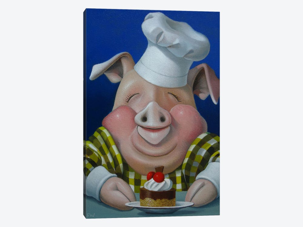 Voila A Delicious Pastry by Frank Warmerdam 1-piece Canvas Art
