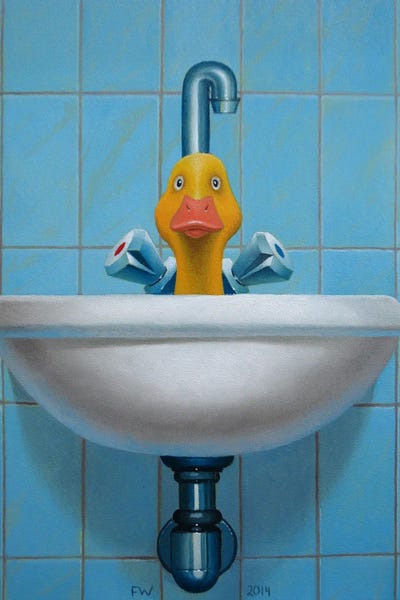 Bathroom Break: Bather by Frank Warmerdam