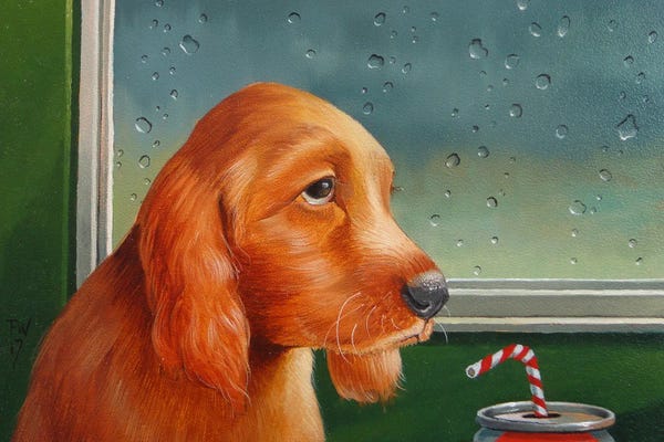 Golden Retrievers: Raining Cats And Dogs by Frank Warmerdam