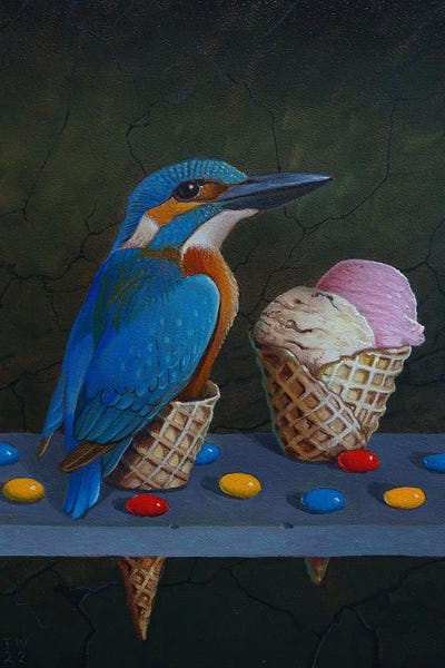 Kingfishers: Kingfisher Blue by Frank Warmerdam