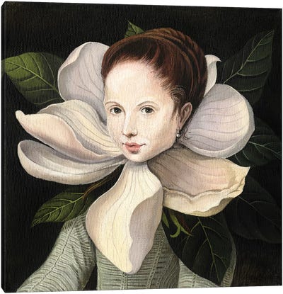 Magnolia Canvas Art Print - Foxy & Paper