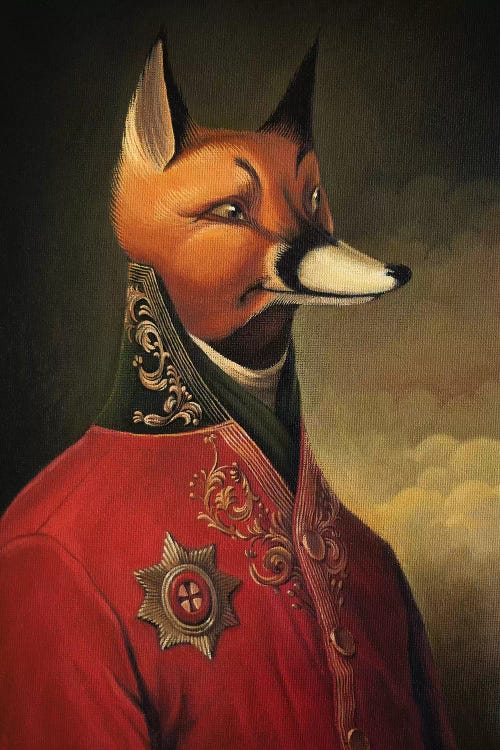 Noble Gentleman in Red by Foxy & Paper wall art