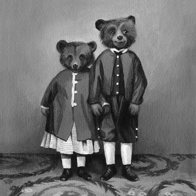 Siblings by Foxy & Paper wall art