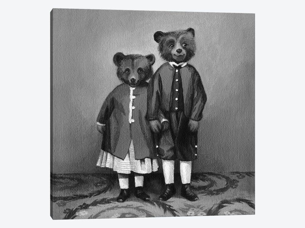 Siblings by Foxy & Paper 1-piece Canvas Artwork