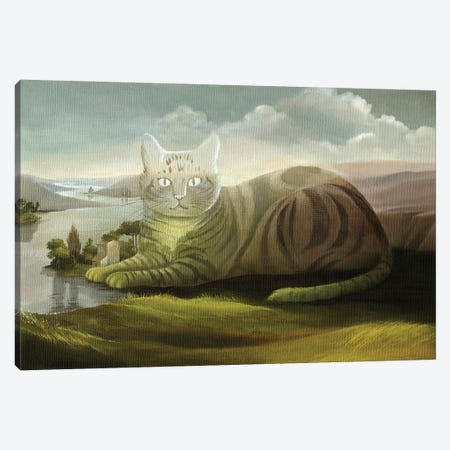 The Cat Canvas Print #FXP22} by Foxy & Paper Canvas Print
