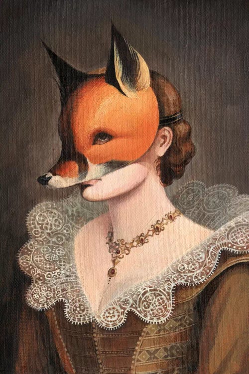 Woman in a Fox Mask