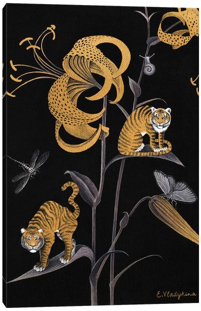 Tiger Lily Canvas Art Print - Lily Art