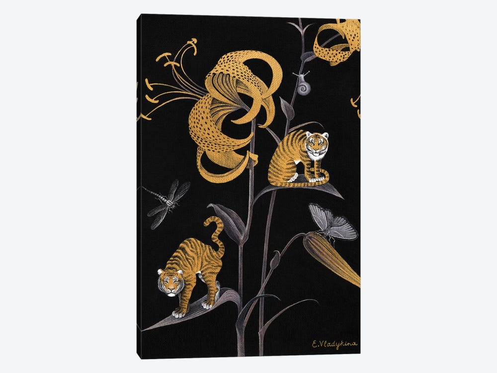 Tiger Lily by Foxy & Paper 1-piece Canvas Artwork