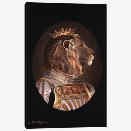 The King Canvas Print #FXP27} by Foxy & Paper Canvas Wall Art