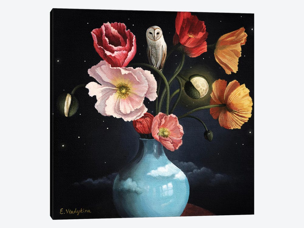 Blooming Moon by Foxy & Paper 1-piece Canvas Artwork