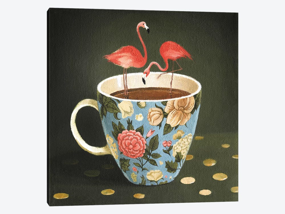 Cup of Tea by Foxy & Paper 1-piece Canvas Artwork