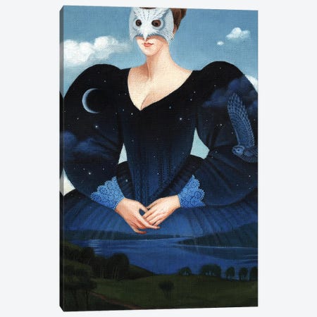 Evening Dress Canvas Print #FXP9} by Foxy & Paper Canvas Artwork