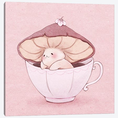 Coffee Bath Canvas Print #FYA15} by Fairydrop Art Art Print