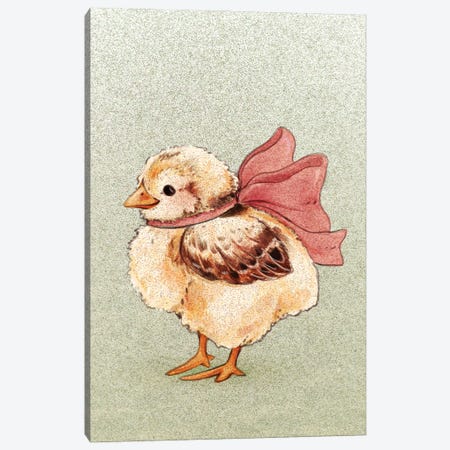 Cute Chicken Canvas Print #FYA16} by Fairydrop Art Canvas Art Print