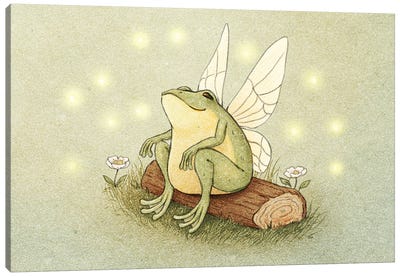 Fairy Frog Canvas Art Print - Fairydrop Art