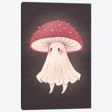 Mushroom Ghost Canvas Print #FYA34} by Fairydrop Art Art Print