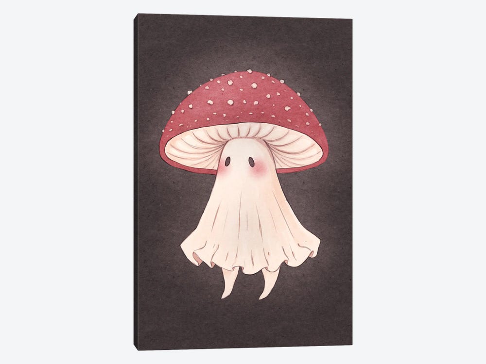 Mushroom Ghost by Fairydrop Art 1-piece Canvas Art Print