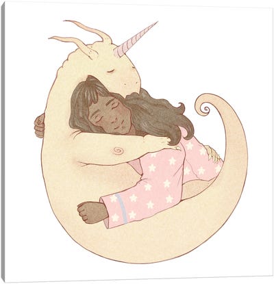 Sweet Dreams, My Friend Canvas Art Print - Unicorn Art