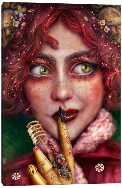 Noemi The Witch Canvas Art Print - Cake & Cupcake Art