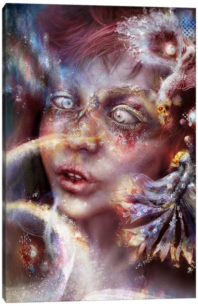 The Girl With Celestial Eyes Canvas Art Print - Royalty