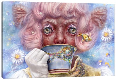 42 And The Unicorn Fish Canvas Art Print - Alice In Wonderland