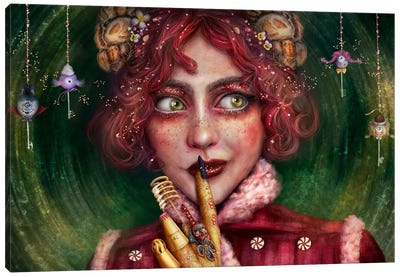Noemi The Witch (Extended) Canvas Art Print - Cake & Cupcake Art
