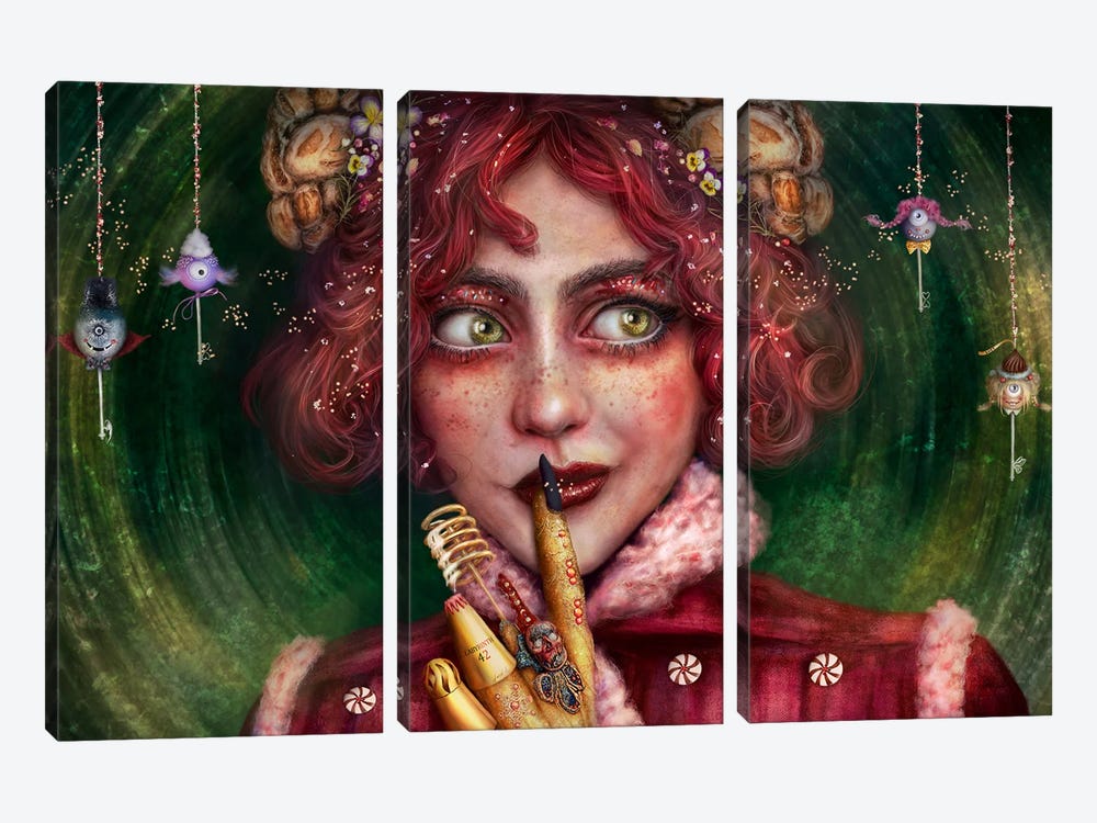 Noemi The Witch (Extended) by Faybel 3-piece Canvas Print