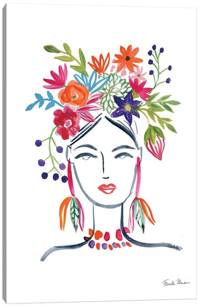 Flower Girl II Canvas Art Print - Farida Zaman